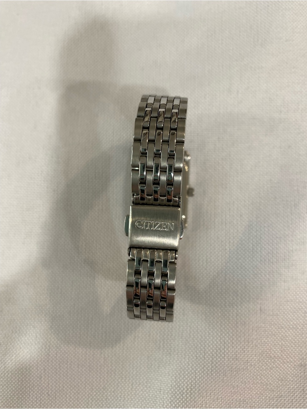 Citizen Silver Link Bracelet Watch with Black Dial - Picture 2 of 2